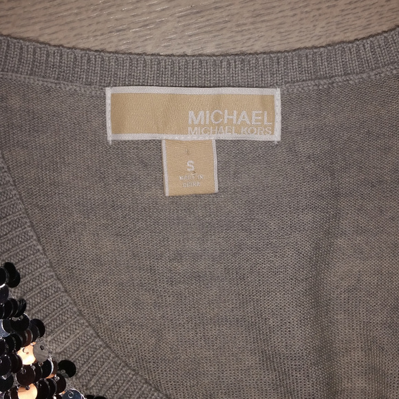 Michael Kors Pearl Heathe Tank Silver – Size S NWT - Picture 5 of 6